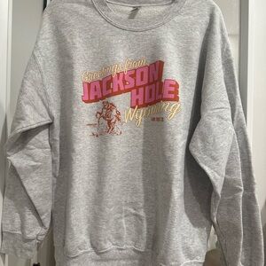Gray Jackson Hole Wyoming Sweatshirt
